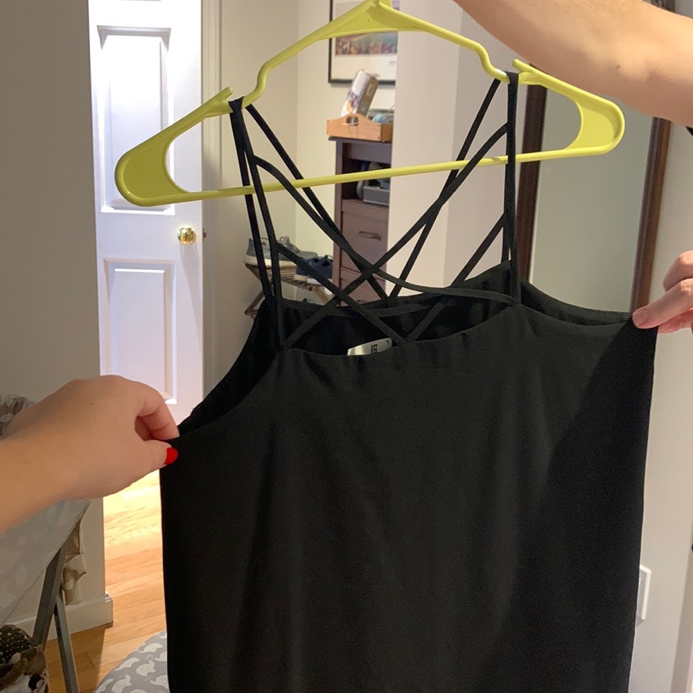 Black Express Strappy Tank